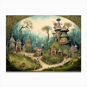 Fantasy Village 7 Canvas Print