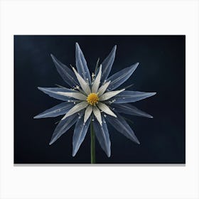 Blue Flower 1 Canvas Print