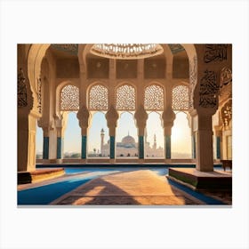 Grand Mosque Of Abu Dhabi Canvas Print