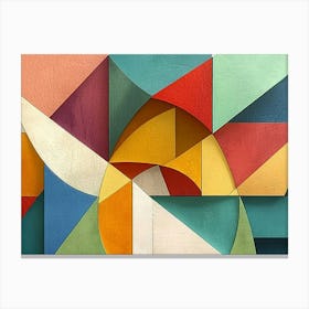 Abstract Geometric Painting Canvas Print