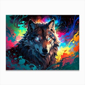 Wolf Painting 13 Canvas Print