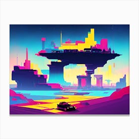 Futuristic City 1 Canvas Print