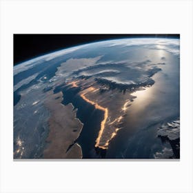 Earth From Space Canvas Print