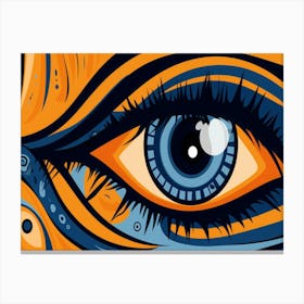 Eye Painting 1 Canvas Print