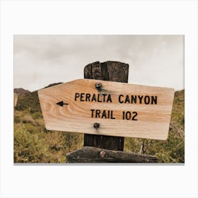 Peralta Canyon Hike Canvas Print