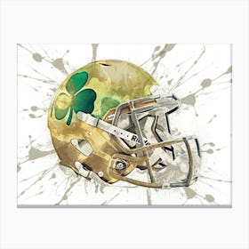 Notre Dame Fighting Irish NCAA Helmet Poster Canvas Print