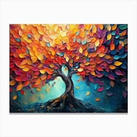 Colorful Tree of Life Canvas Print