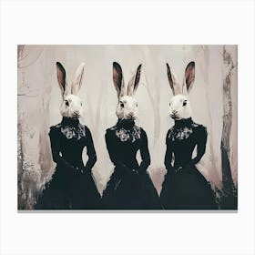 Three Rabbits Canvas Print