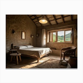 Bedroom In A Village Canvas Print