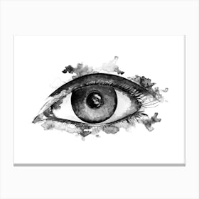 Eye Watercolour Canvas Print