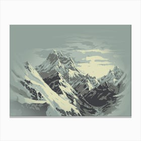 Mountains In The Sky Canvas Print