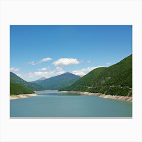 Lake In The Mountains Georgia 1 Canvas Print