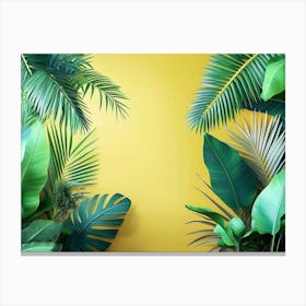 Tropical Trees And Leaves Canvas Print