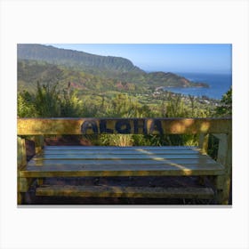 Aloha Bench Canvas Print