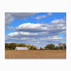 Barn In The Field On Ritchie Marlboro  Canvas Print