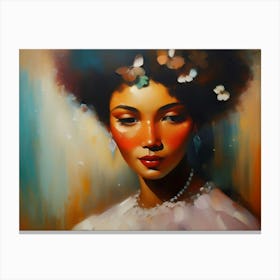 Boho Lady Picture(135) Canvas Print