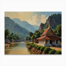 Luang Prabang City 3 Canvas Print