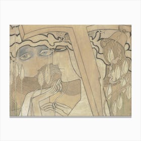 Desire and Satisfaction by Jan Toorop 1893 | Symbolist art print | vintage art print | FParrish Art Prints | religious |  Canvas Print