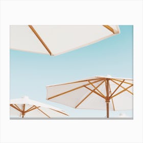 Summer Beach Umbrellas Canvas Print
