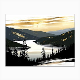 Sunset In The Mountains 88 Canvas Print