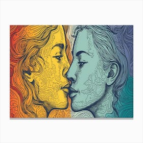 Rainbow Love 14 Canvas Print