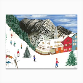 Ski Village Canvas Print