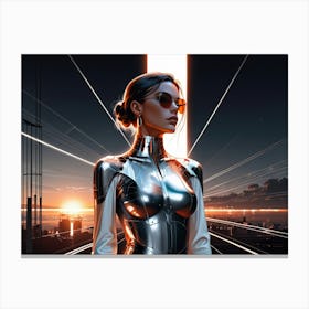 Futuristic Woman 8 Canvas Print