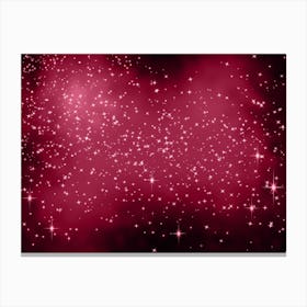 Pink Sherbet Shining Star Background Canvas Print
