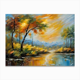 Autumn By The River 1 Toile