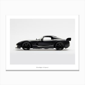 Toy Car Dodge Viper Black Poster Canvas Print