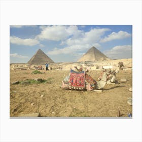 Giza Pyramids Canvas Print