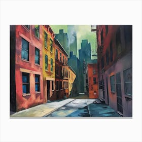 Contemporary Artwork Inspired By Edward Hopper 7 Canvas Print
