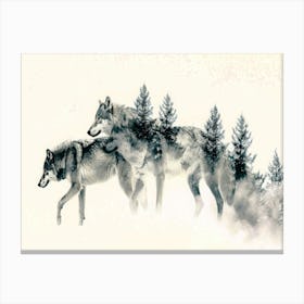 Wolf Zone - Wolf Trek Canvas Print