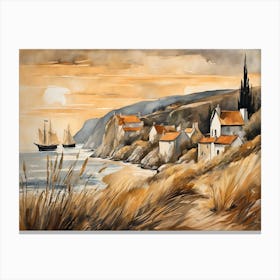 European Coastal Painting (99) Canvas Print