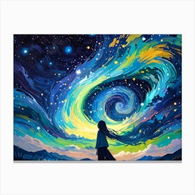 Starry Night Sky 12 Canvas Print