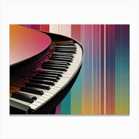 Colorful Piano Canvas Print