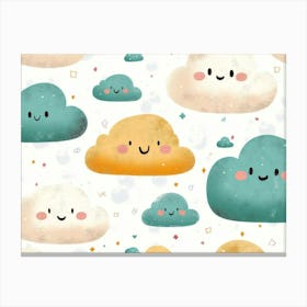 Cute Clouds 1 Canvas Print