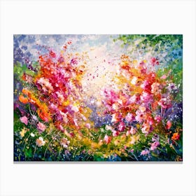 Acrylic wildflower painting #5 Canvas Print