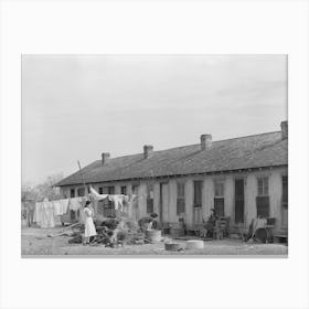 Mexican Migrant Housing, Edcouch, Texas, These Units Are Owned By A Labor Contractor Who Rents Them For A Nomin Canvas Print