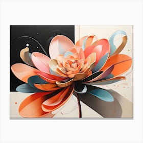 Abstract Flower Canvas Print