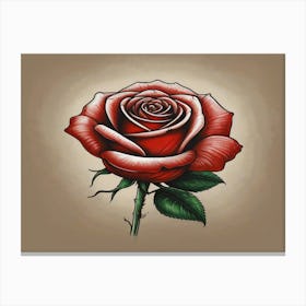 Red Rose 7 Canvas Print