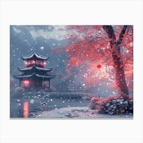 Chinese Pagoda 14 Canvas Print