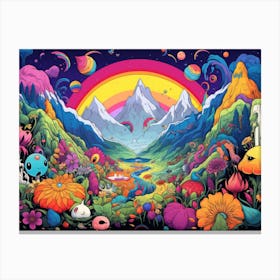 Rainbow In The Sky Canvas Print