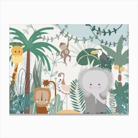 Jungle Friends Canvas Print