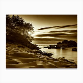 Sunset At The Beach 633 Canvas Print