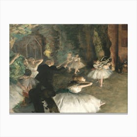 Ballet Class By Edgar Degas 1 Canvas Print