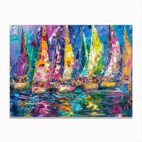 Sailboats 26 Canvas Print