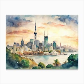 Auckland Skyline Canvas Print