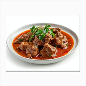 Plate Of Beef Stew Canvas Print