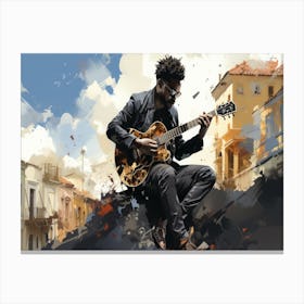 Acoustic Guitar 3 Canvas Print